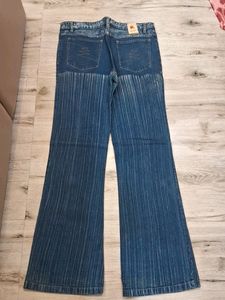 Bootcut Pinstripe Jeans For Men