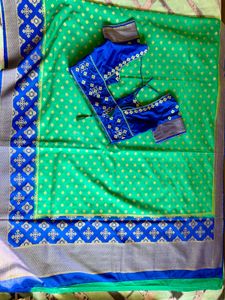 Tussar Silk Saree With Blouse