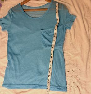 Beautiful Teal Pocket Tee