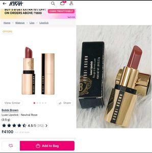 Bobbi brown luxe Neutral Rose lisptick