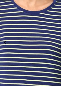 Striped Full Sleeves Round Neck Top