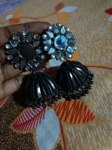 Black Metal Jhumka