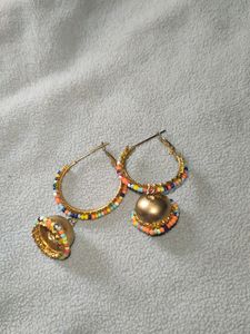 Medium Size Beads Jhumka