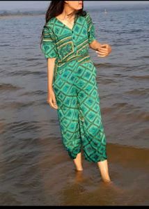 Retro Print Jumpsuit
