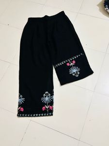 Embroidered Black Kurta Set Never Used