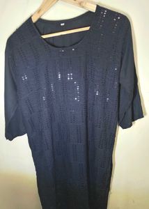 Black Sequence Kurthi