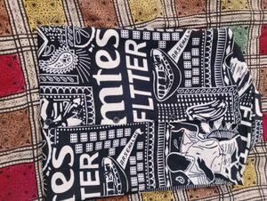 unisex oversized shirt with ethnic pattern in the