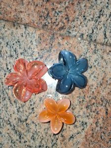 Flower Hair Clips (Set of 3)