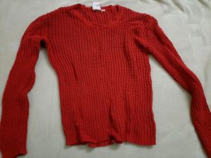 Beautiful Red Crochet Top ..Full Sleeves And Free