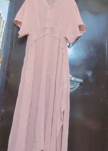 Light Pink Long Dress For Girl & Woman 36 Bust