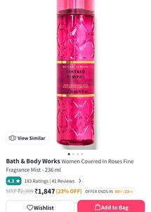 Covered in roses Bath &amp; Body Works Mist