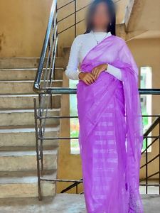 Elegant Purple Saree