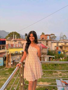 Pink Floral Dress 👗