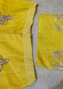 Embroidered Crop Top &amp; Palazzo Set