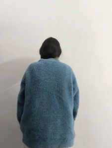 Cozy Blue Knit Sweater