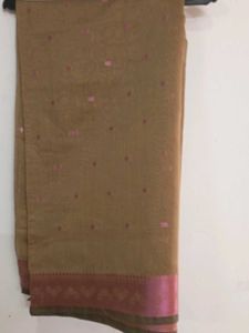 Mysore Silk Copper Border Saree