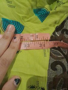 MAX Green Bohemian Printed Kurta, Size-S