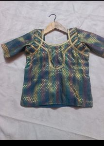 Pattu pavadai Blouse for Girls