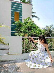 Cute Korean Aesthetic Floral Dress