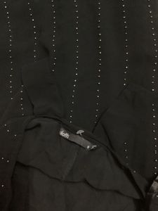 Sparkly Black Halter Neck Mini Dress