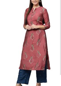 Elegant Printed Kurti with Palazzo Pants
