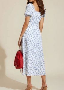 NEWME Floral Midi Dress with Slit