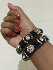 Pair Of Stone Bangles