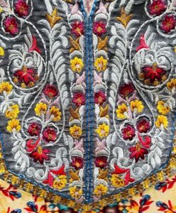 Multi Color Embroidery Print Top