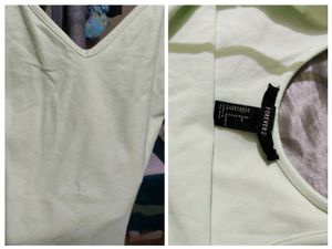 Forever 21 Pistachio Sleeveless Bodysuit
