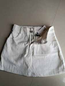 Sassafras White Mini Skirt