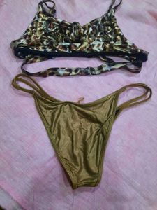 Leopard Print Bikini Set