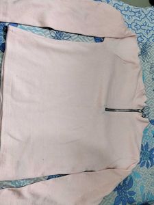 Pale Pink Long Sleeve Top