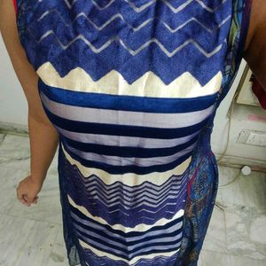 Striped Blue Ethnic Dress