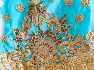 wedding gown(padded) katdana zardosi n sitara work