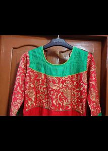 Combo of Embroidered Anarkali &amp; Asymmetric Dress