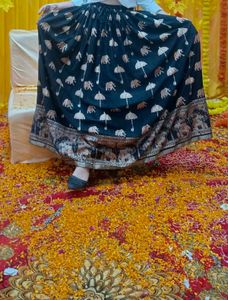 Ethnic Print Maxi Skirt