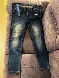 Faded Blue Skinny Jeans