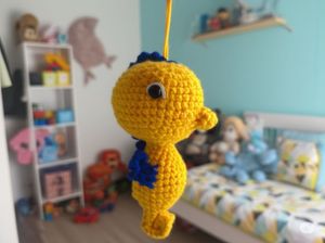 Seahorse Bag Charm / Key Chain Handmade