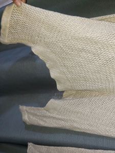 Tie knot wool sweater