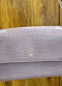 Lavender Flap Handbag