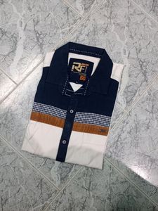 White Mens Shirt Size L