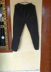 Straight Fit Black Trendy Pant