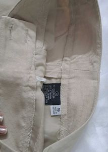 Beige Flared Pants - 35