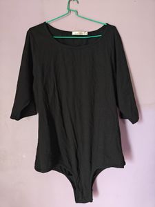 Black Bodysuit Top