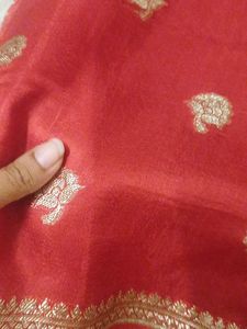 Elegant Red Saree
