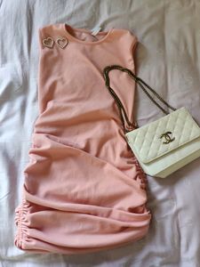 Ruched Pink Dress