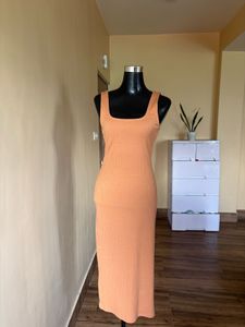 Peach Bodycon Dress