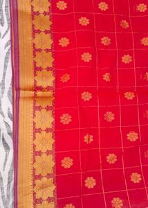 red colour beautiful saree