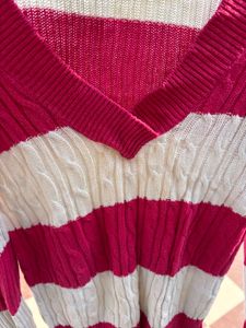 Bright pink colour pullover