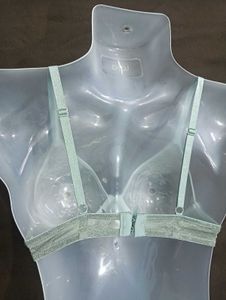 Lace Detail Bra - Light Green🖤